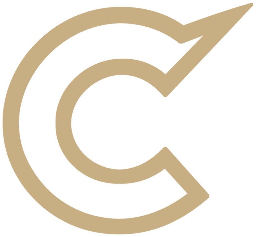 The Culturr mark: a C with an axe's edge